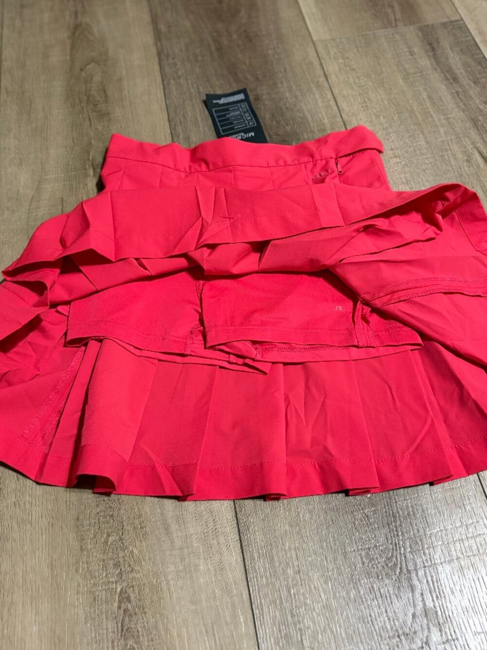NWT J.Lindeberg Adina Skirt Size Small Pleated Red - Picture 13 of 14